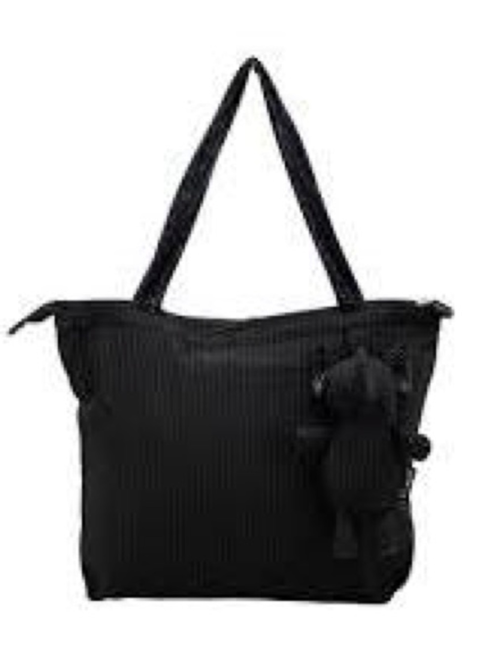ELEPH FOLDABLE PLEAT - M : BLACK Tote Convertible Bag folds into Keychain